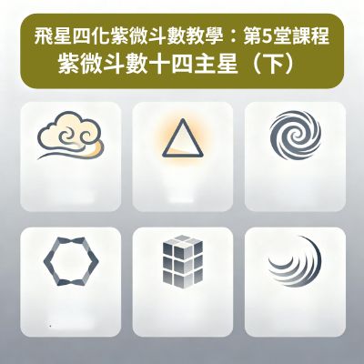飛星四化紫微斗數教學：第5堂課程|支援型與合作型星曜的性格分析深入探討！紫微斗數十四主星（下）