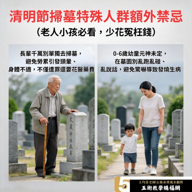 清明節掃墓特殊人群額外禁忌 （老人小孩必看，少花冤枉錢）