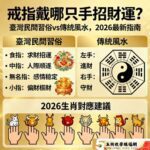 戒指戴哪只手招財運？臺灣民間習俗vs傳統風水，2026最新指南
