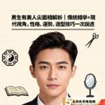 男生有美人尖面相解析｜傳統相學+現代視角，性格、運勢、造型技巧一次說透