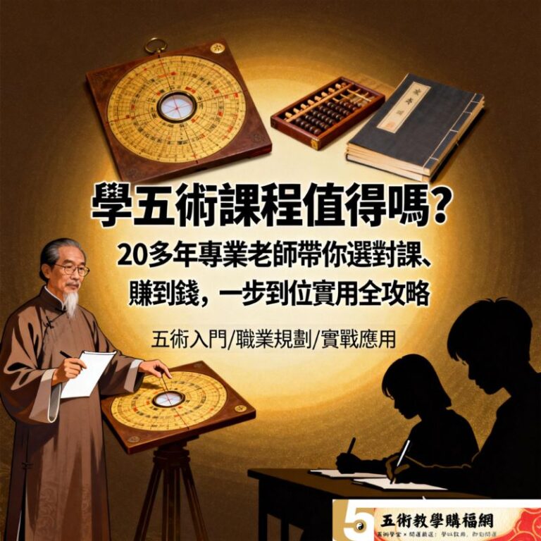台灣人必看｜學五術課程值得嗎？20多年專業老師帶你選對課、賺到錢，一步到位實用全攻略
