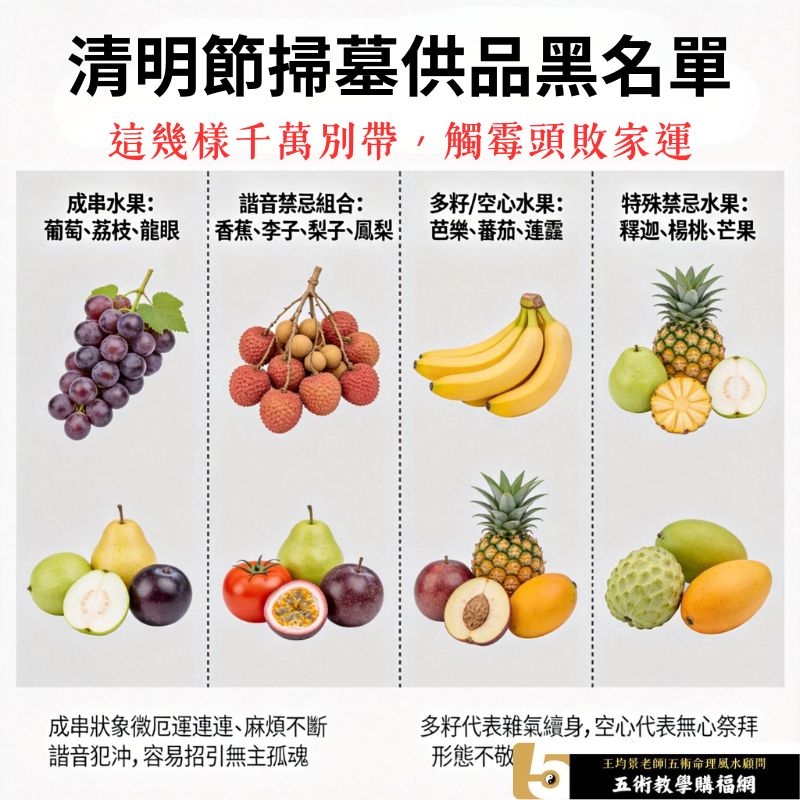 清明節掃墓供品黑名單：這幾樣千萬別帶，觸霉頭敗家運